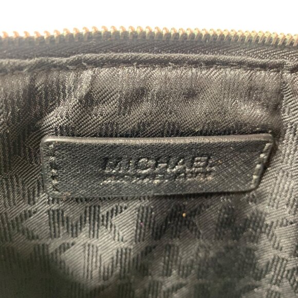 Michael Kors Jet Set Black Signature Logo Crossbody Bag w/ Adjustable Strap - Picture 7 of 12